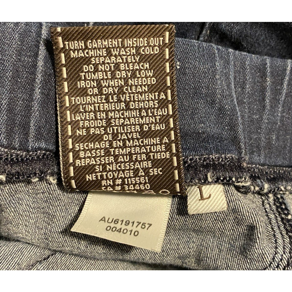 7 for all Mankind Skinny Jeggings Size 27 Dark Denim Jeans Studded Jeweled Legs - Picture 9 of 14